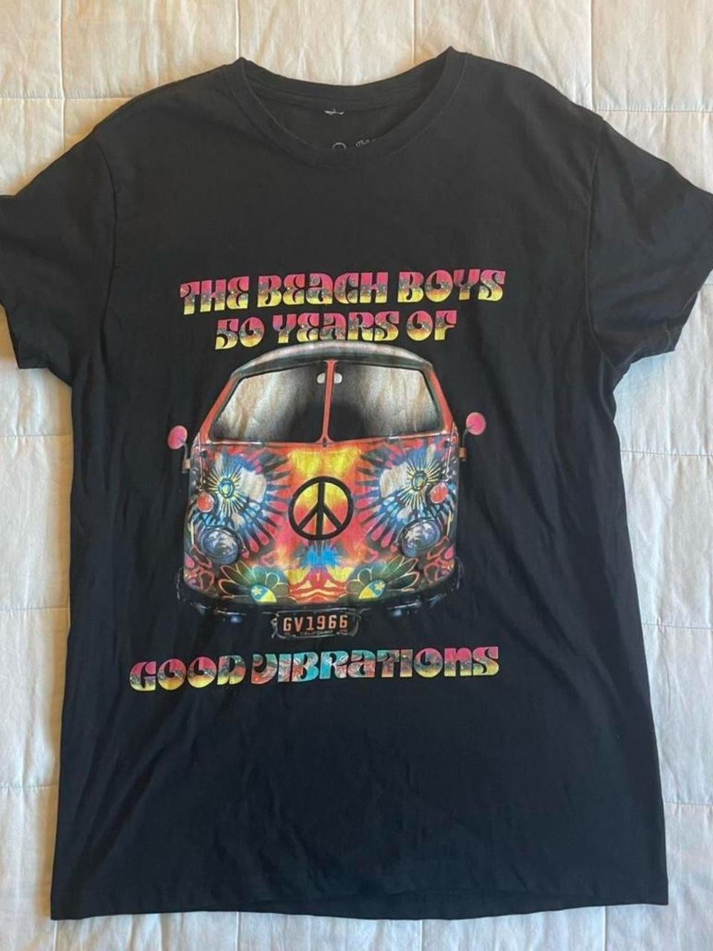 Beach Boys 50th Anniversary Reunion Tour Black Graphic T-Shirt - M